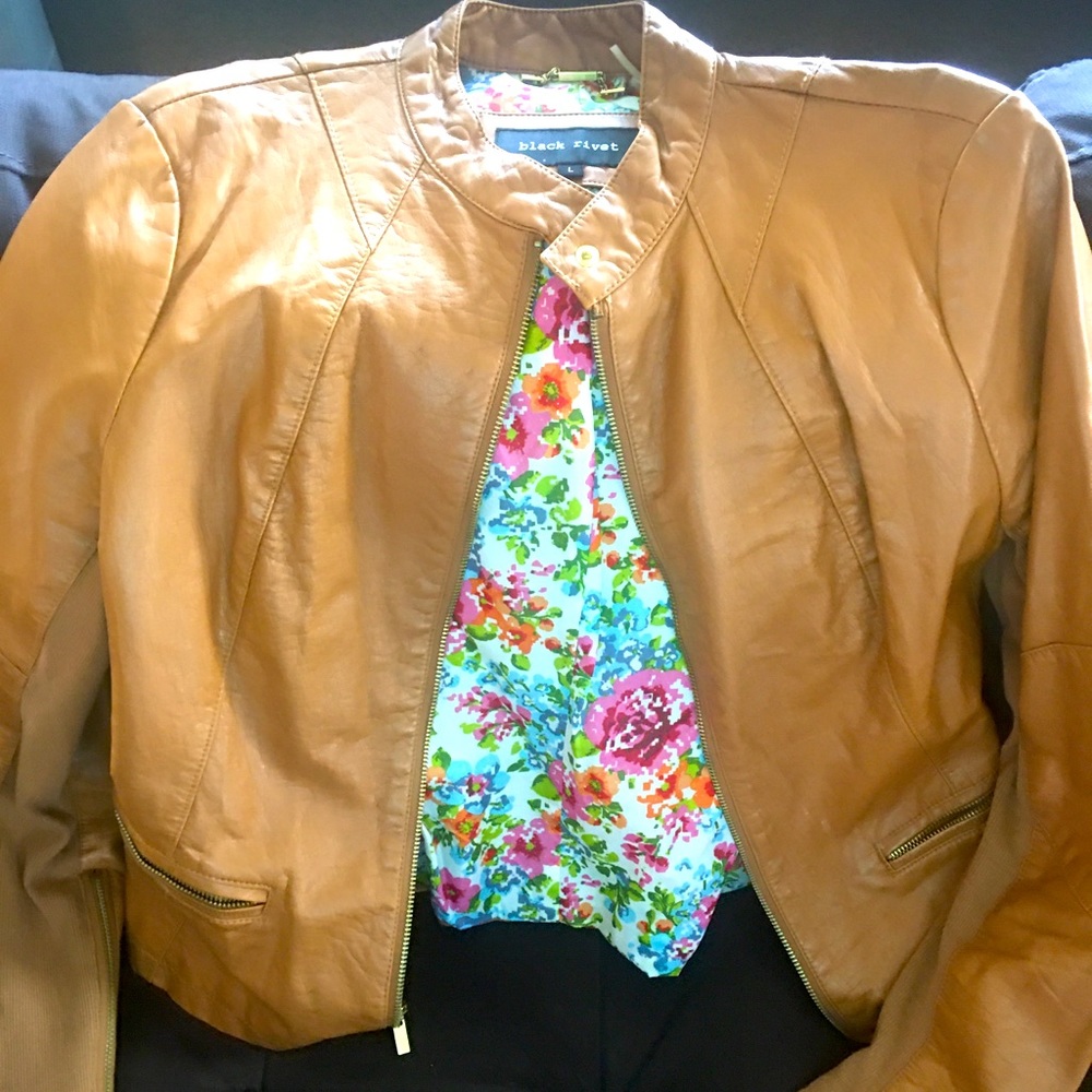 Leather-like jacket